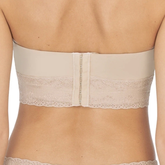 Natori Women's Bliss Perfection Strapless Underwire Bra Cafe - Picture 3 of 4